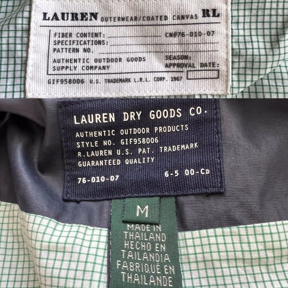 RALPH LAUREN Dry Goods Women's PS Blue Raincoat Sailing Nautical Rain Jacket - Picture 10 of 11